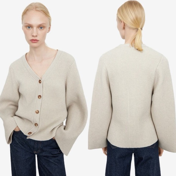 TotemeNWT Lambswool Knit Sweater in Cream XS
